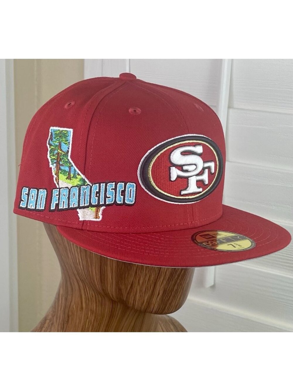 New Era 59Fifty NFL San Francisco 49ers Stateview Fitted Hat Size 7 5/8 - NWT